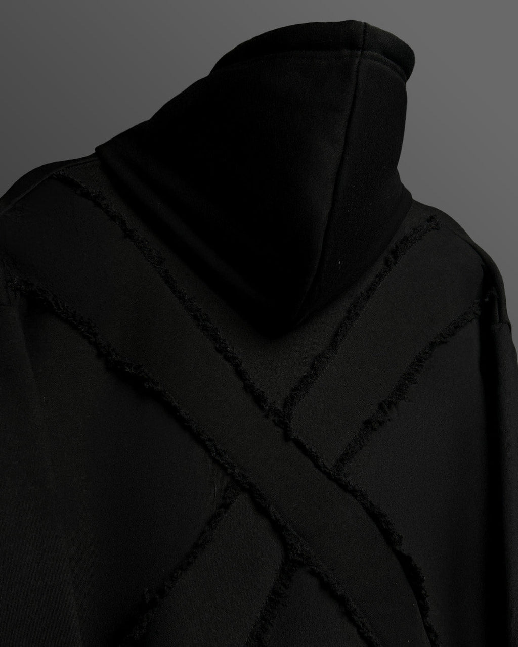 Fearless Black Boxy Fit Hoodie