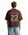 Skyfall Brown Boxy Fit T-Shirt