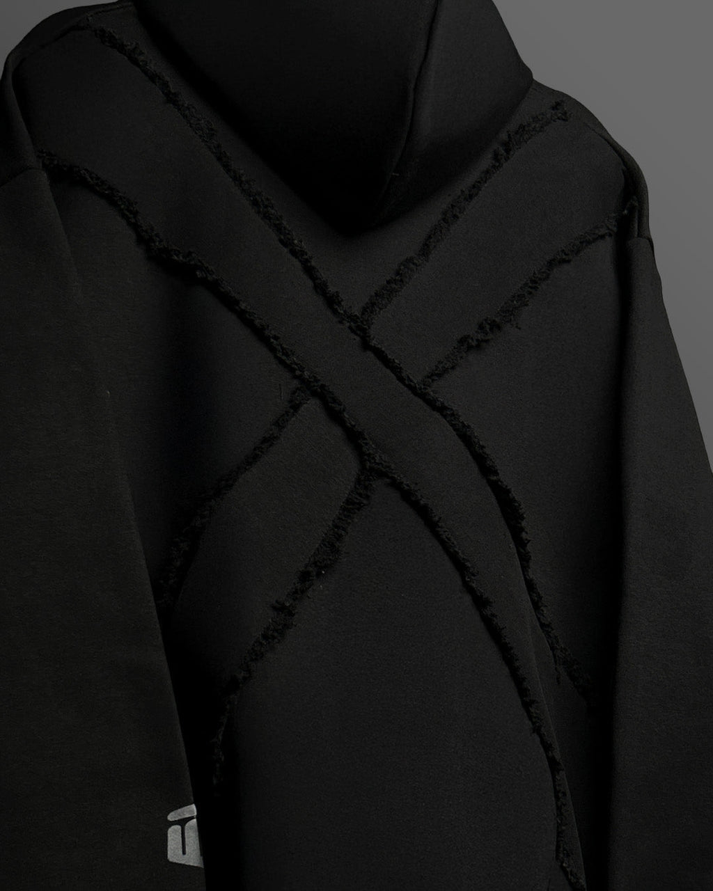 Fearless Black Boxy Fit Hoodie