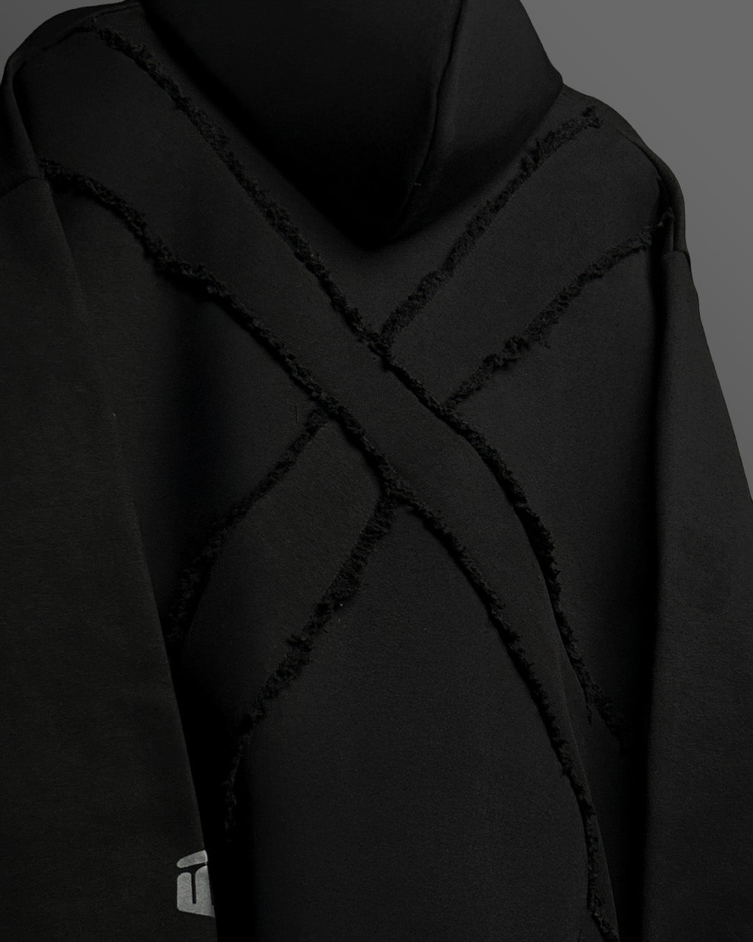 Fearless Black Boxy Fit Hoodie