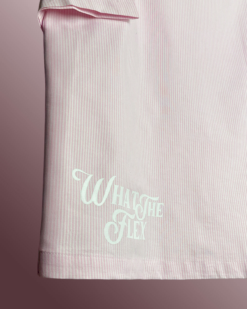 Greatest Pink Half Sleeve Striped Shirt