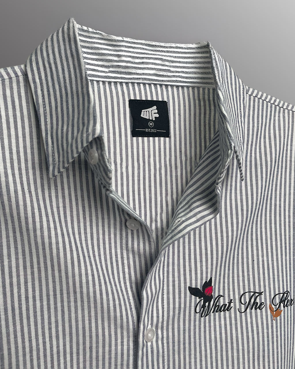 Not Just A Dream Blue Full Sleeves Striped Shirt