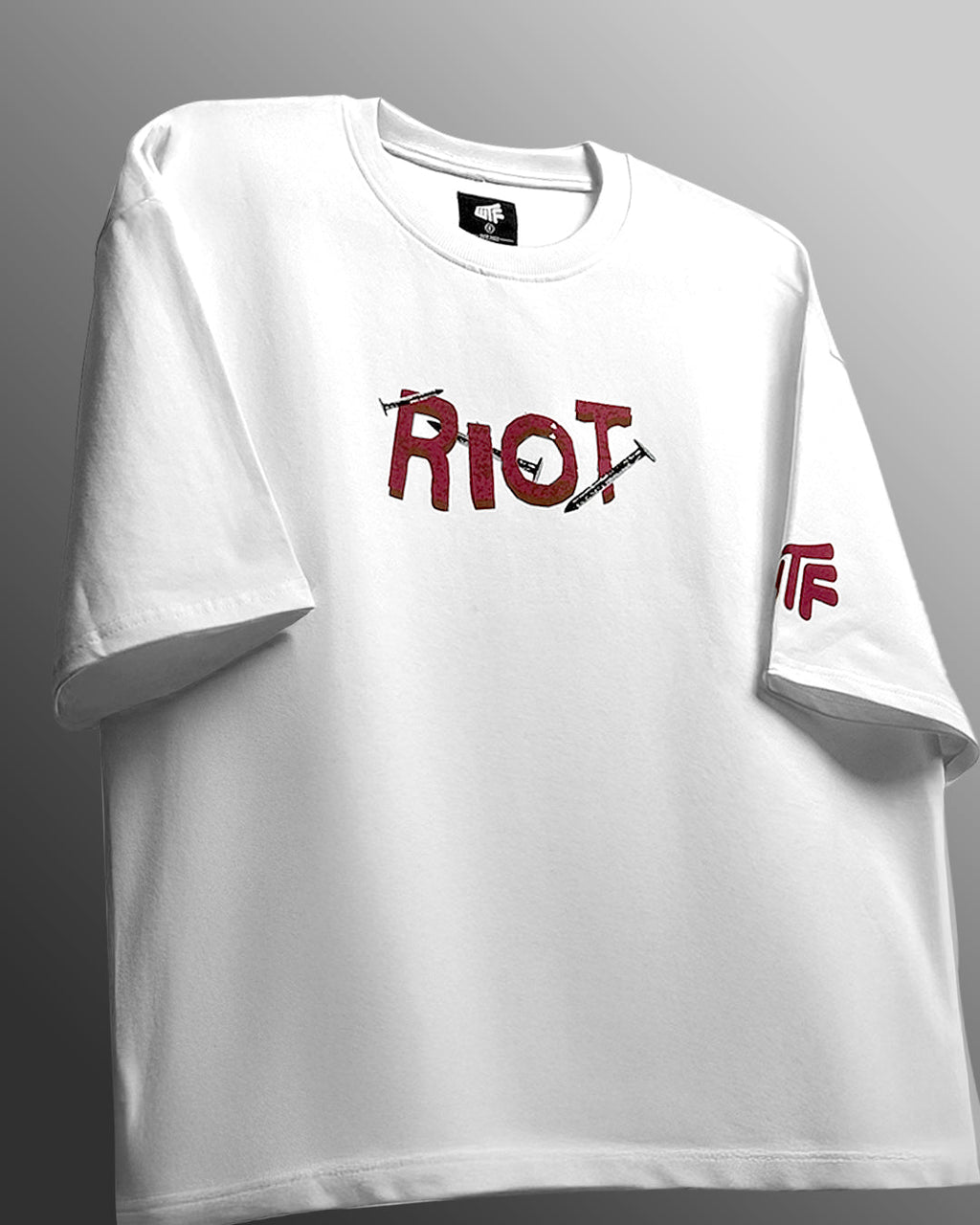 Riot Off White Boxy Fit T-shirt