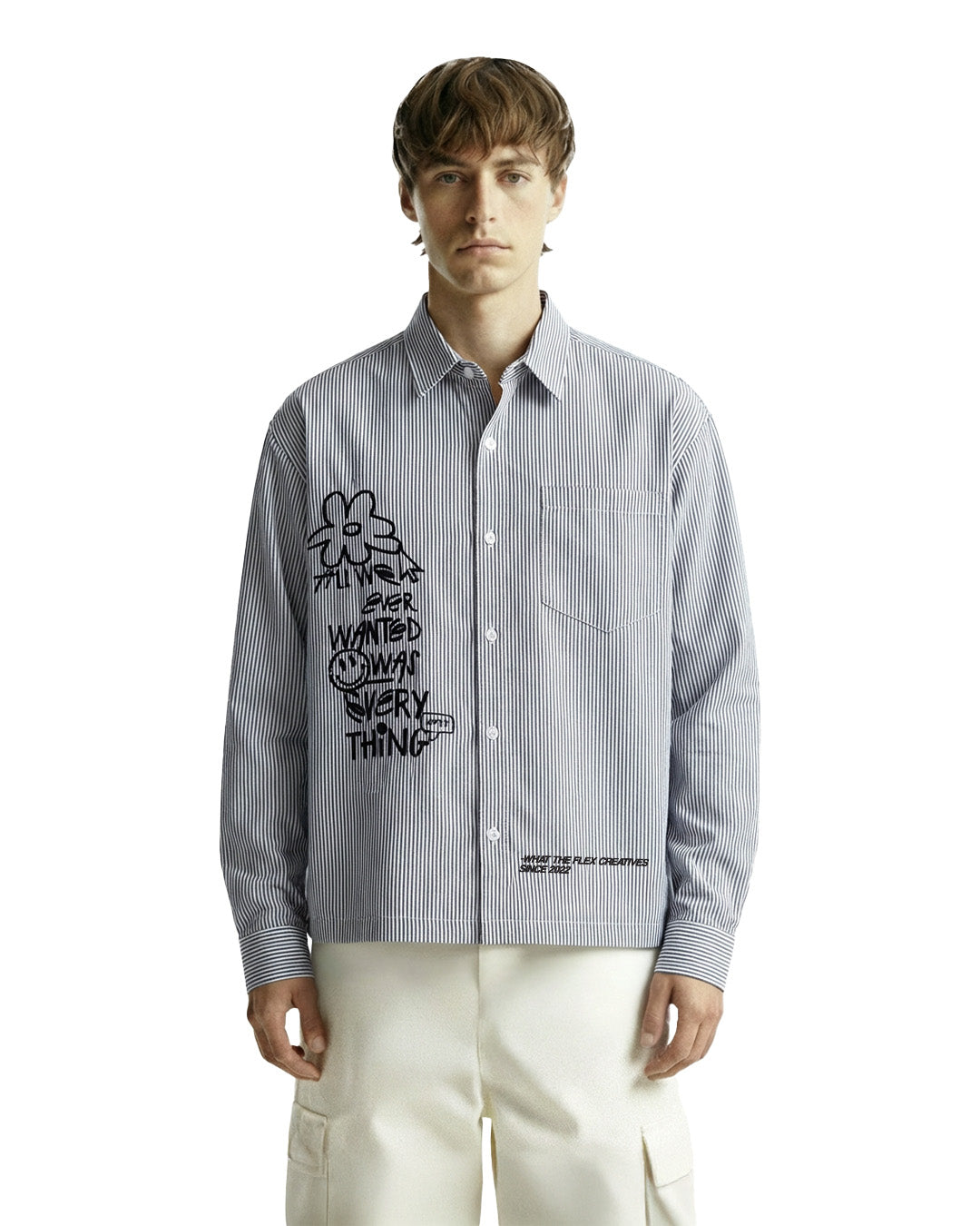 All Things Black Striped Shirt