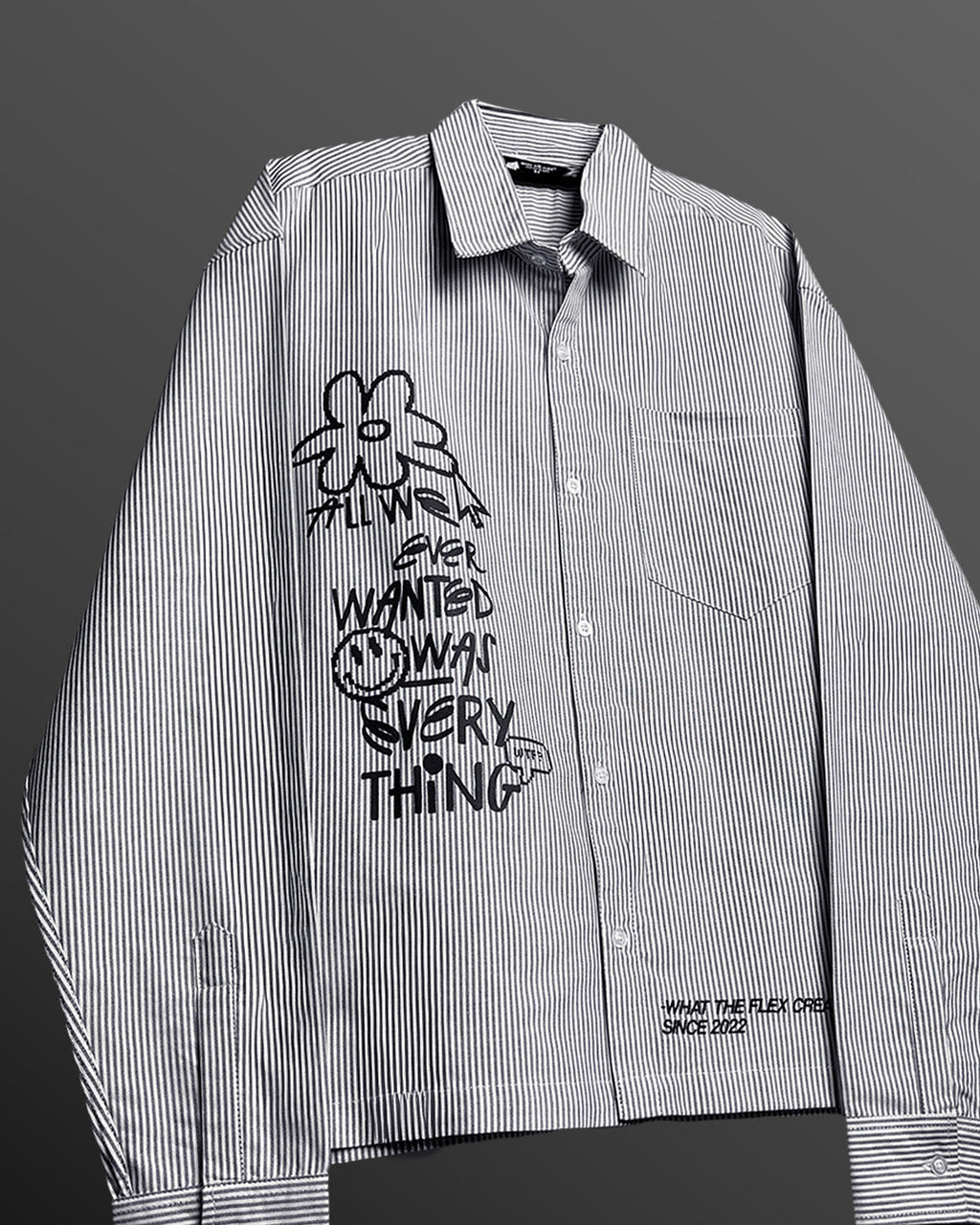 All Things Black Striped Shirt