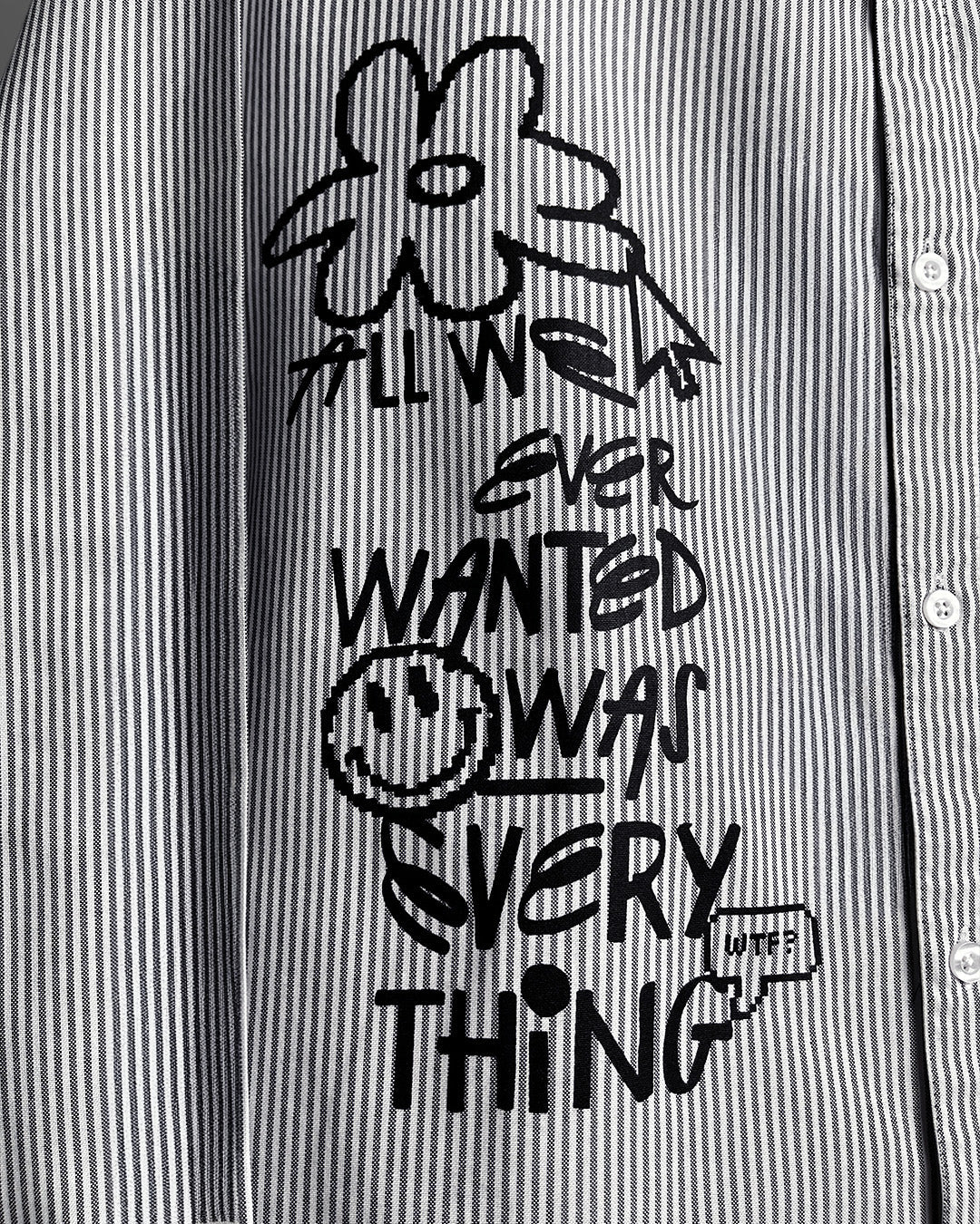 All Things Black Striped Shirt