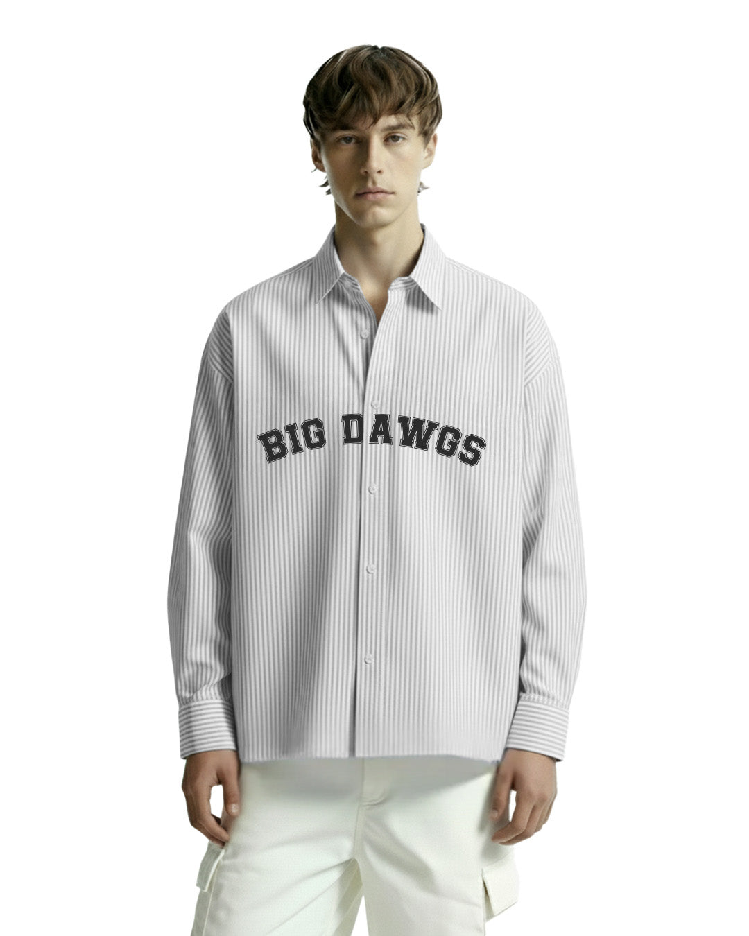 Big Dawgs Grey Striped Shirt