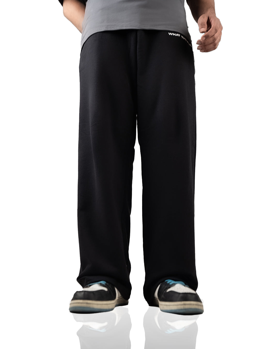 Black Essential Cotton Pants