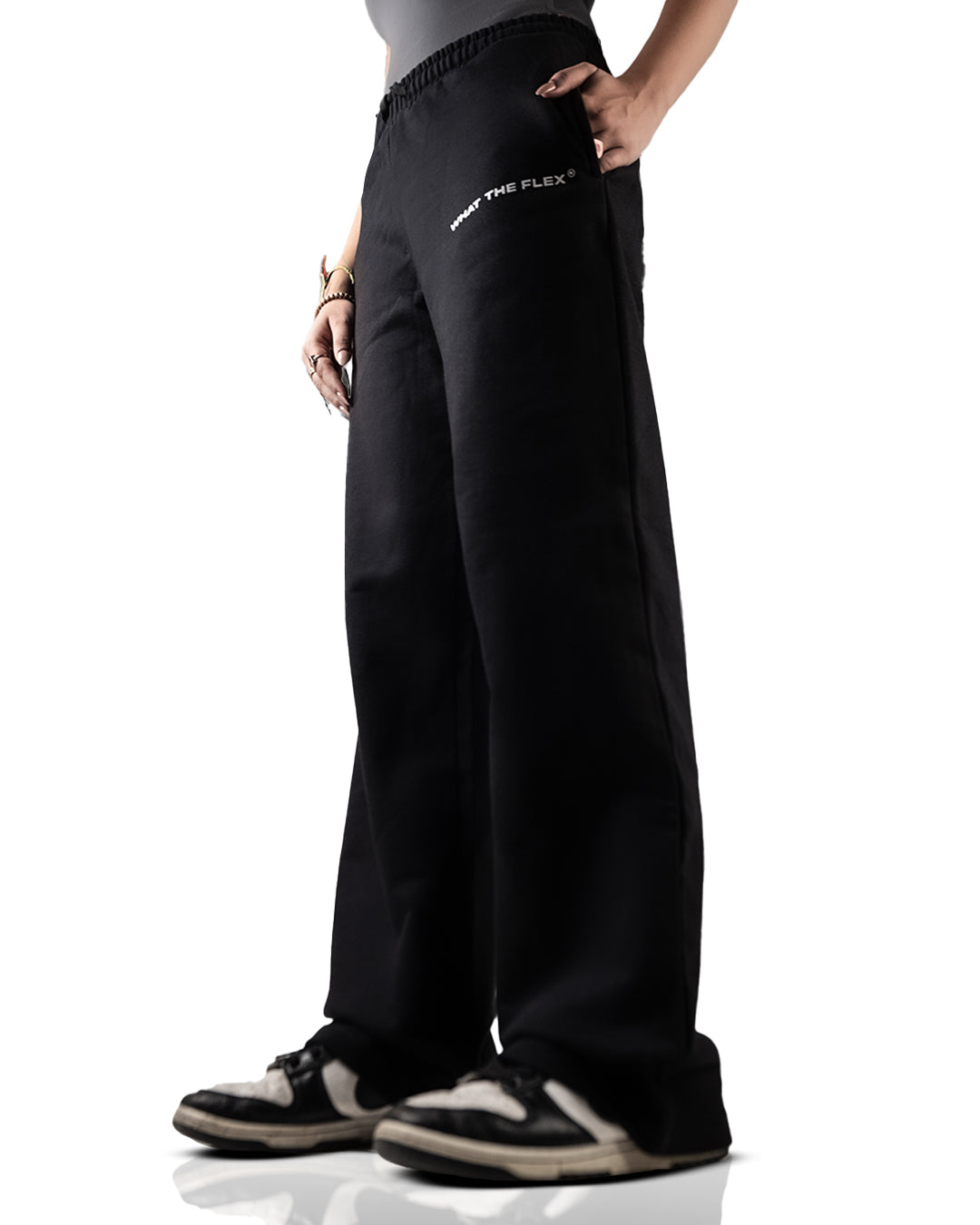 Black Essential Cotton Pants