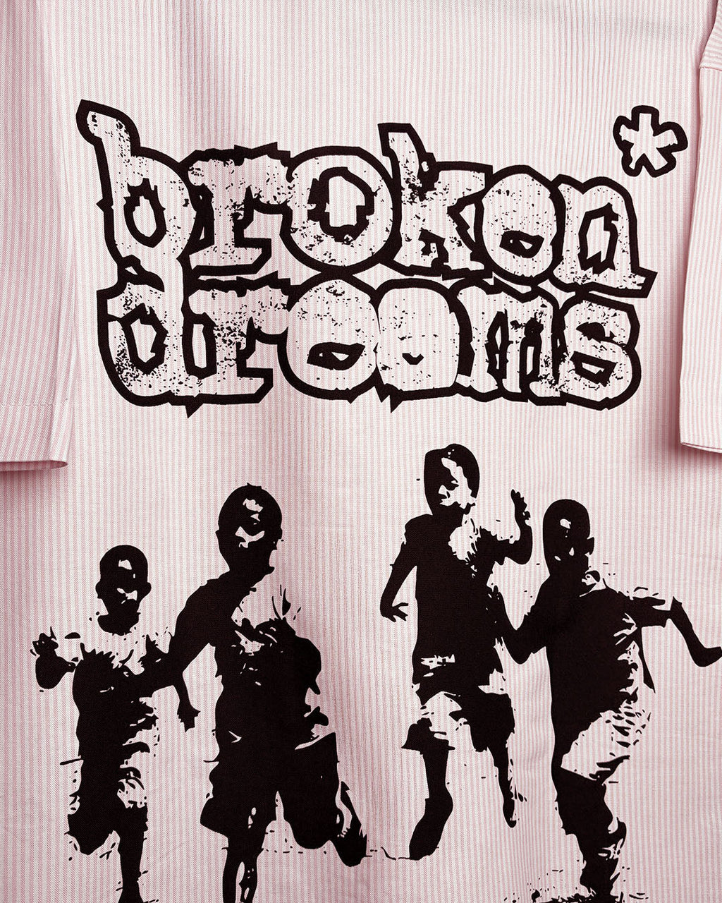 Broken Dreams Half Sleeve Striped Shirt