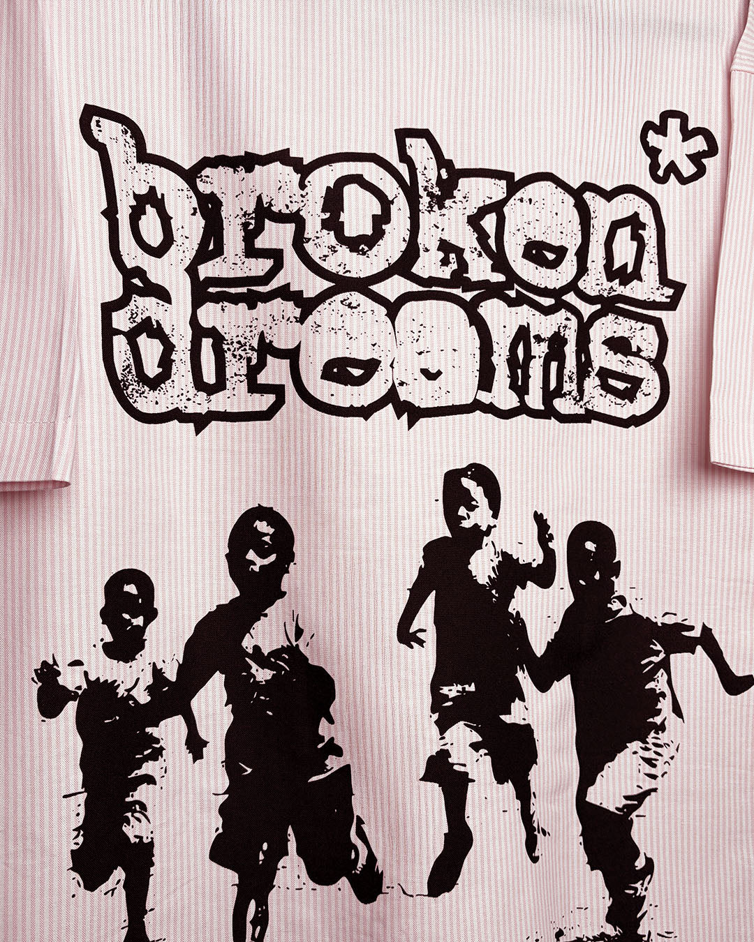 Broken Dreams Half Sleeve Striped Shirt