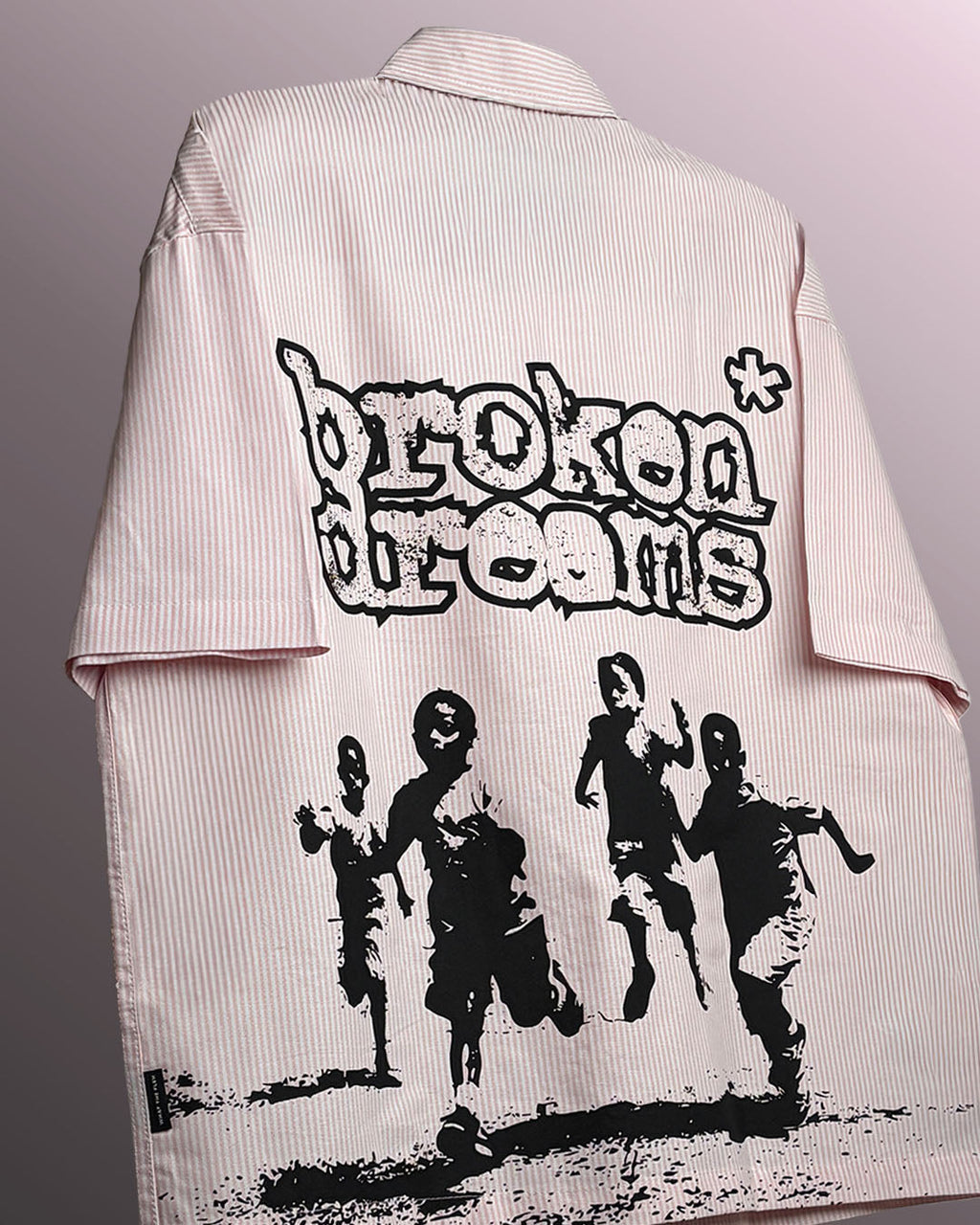 Broken Dreams Half Sleeve Striped Shirt