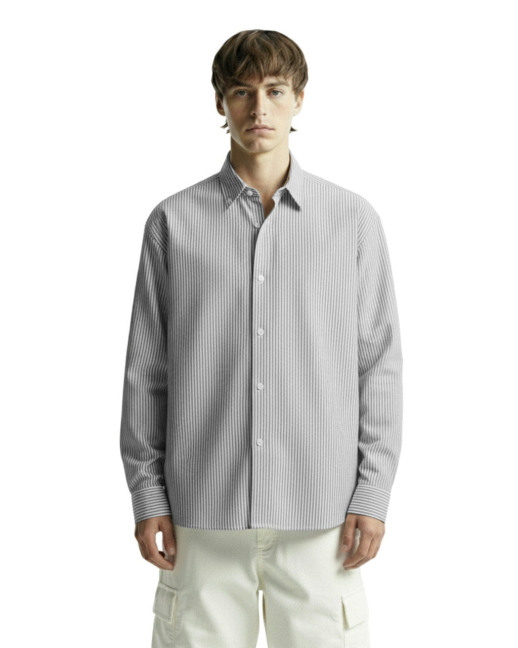 Basic Black Striped Shirt