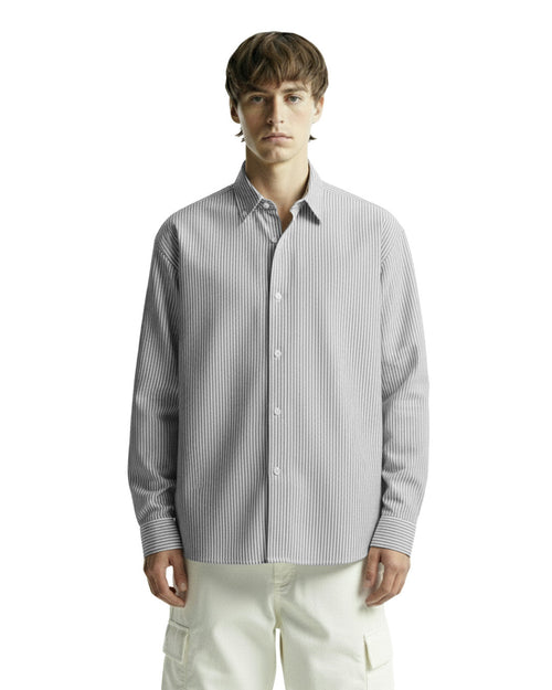 Basic Black Striped Shirt