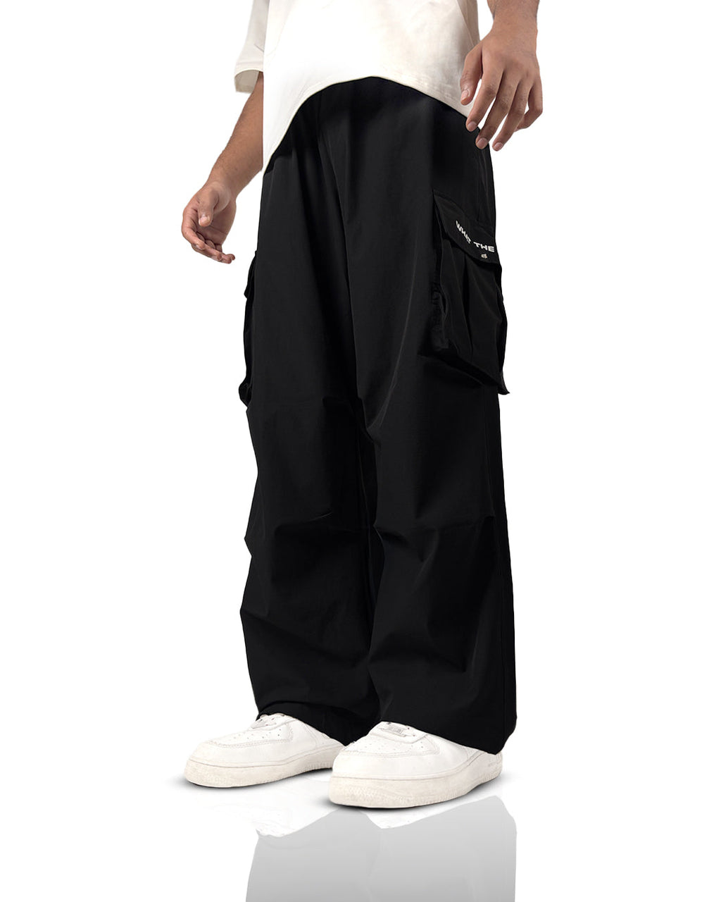 Black Freefall Parachute Pants