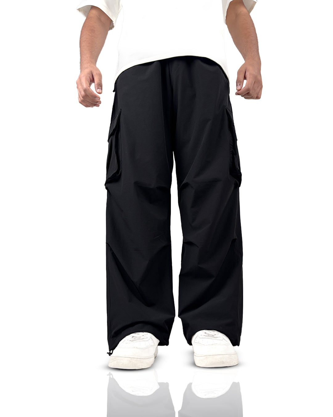 Black Freefall Parachute Pants