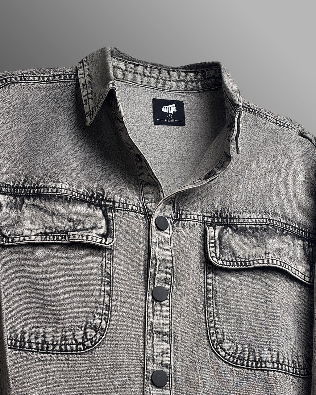 Blank Space Grey Denim Shirt