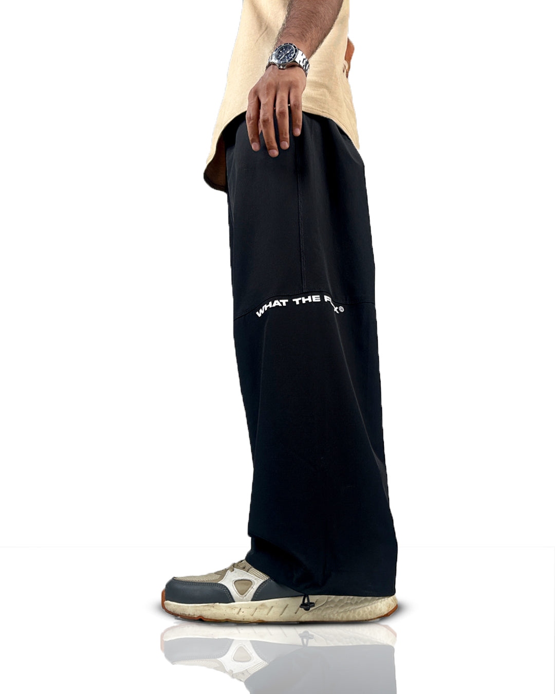 Black Breakout Parachute Pants