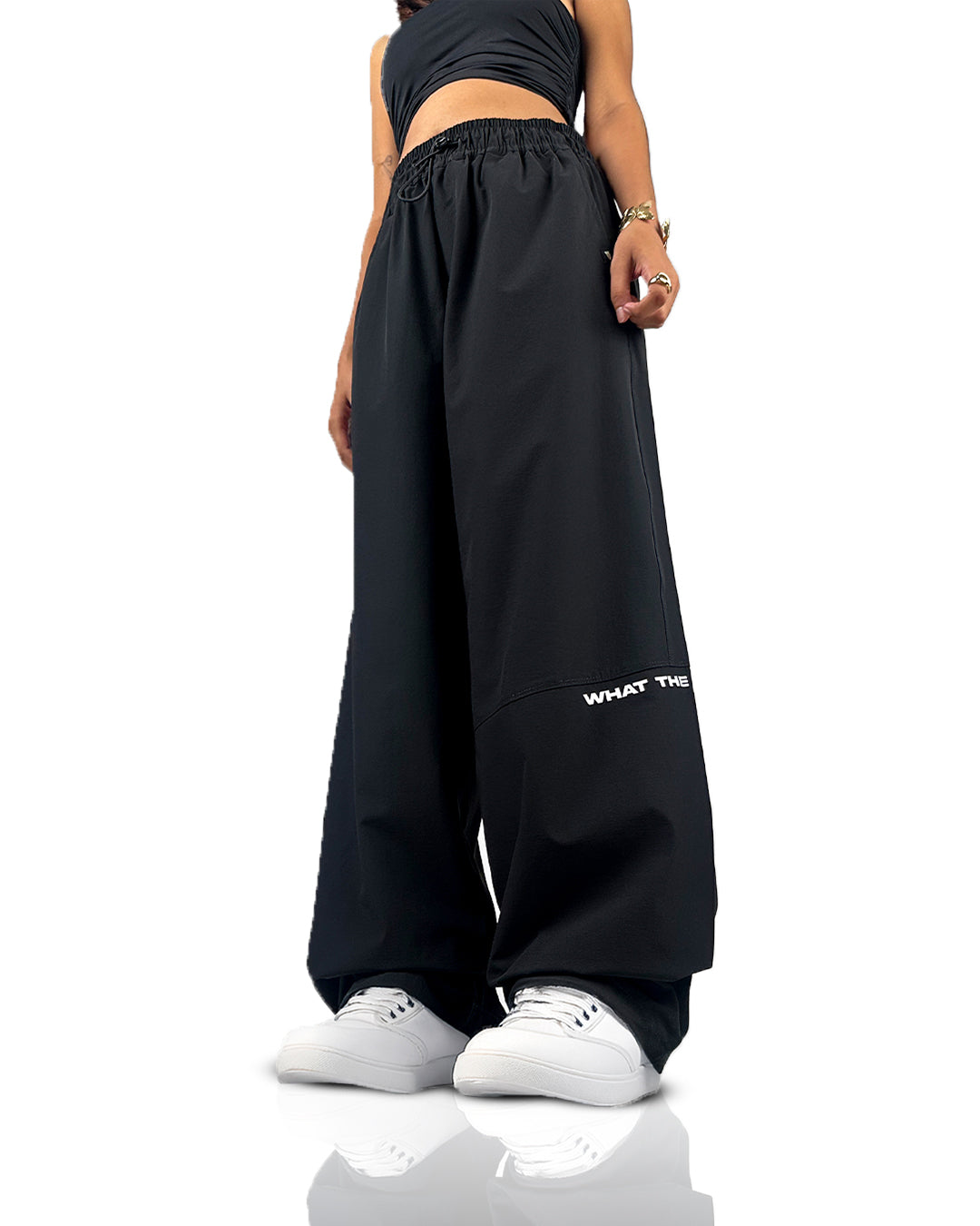 Black Breakout Parachute Pants