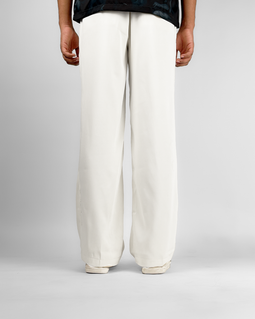 Cream Classic Korean Pants