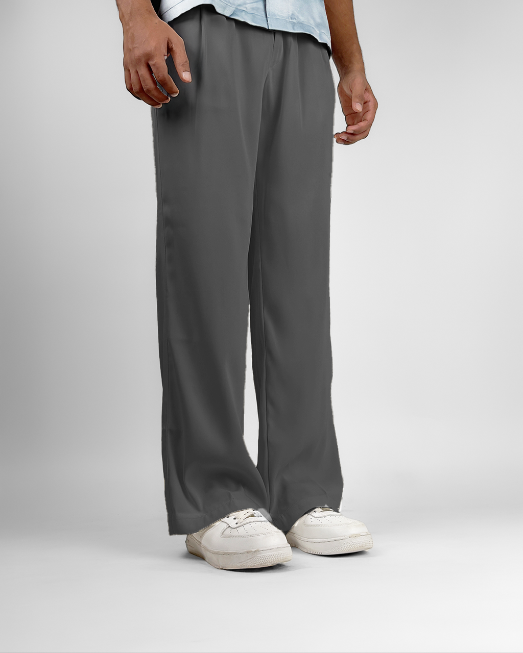 Dark Grey Classic Korean Pants