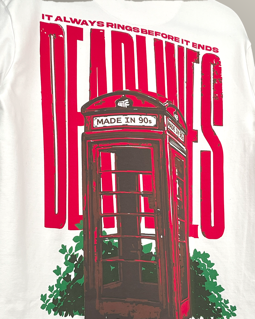 Deadlines White Heavyweight T-Shirt