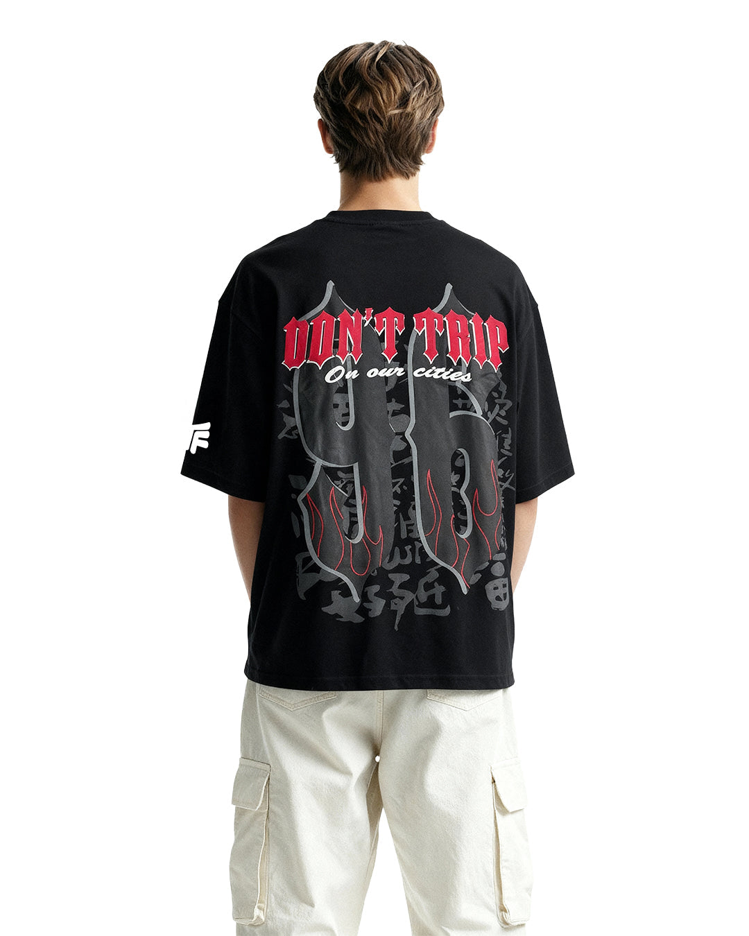 Don't Trip Black Oversized T-shirt