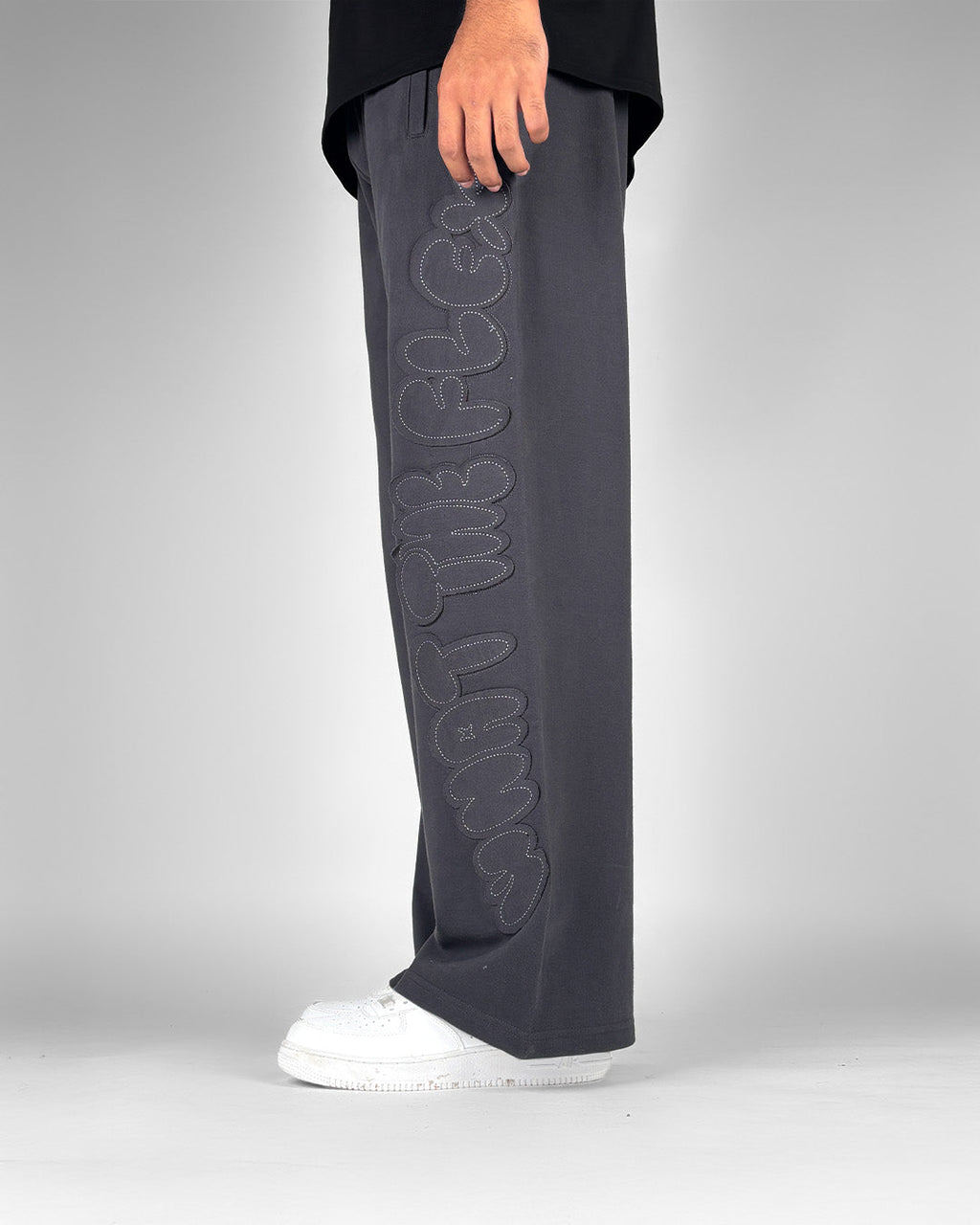 Grey Dropout Sweatpants