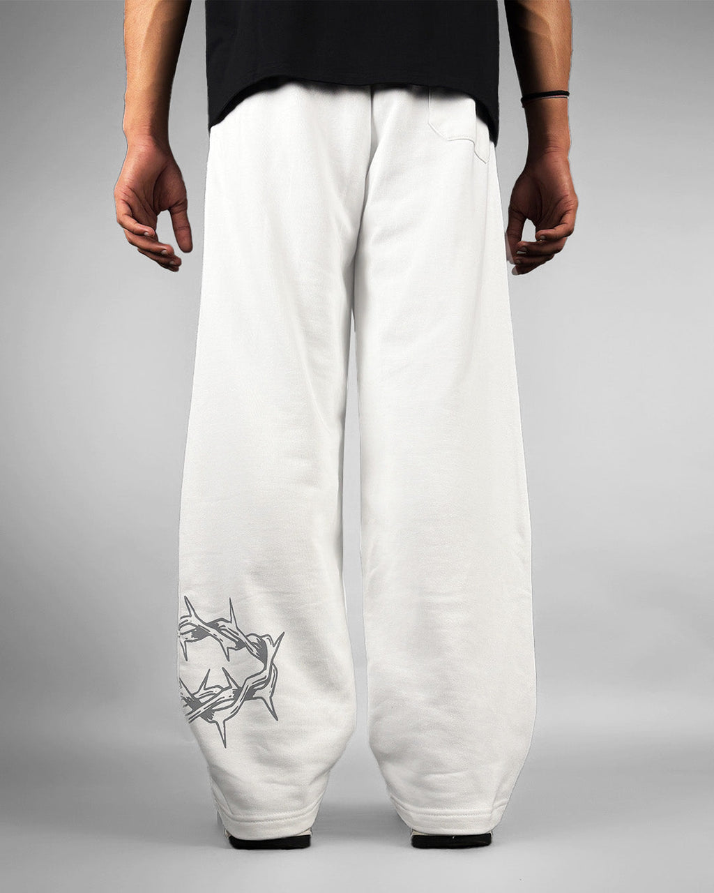 Barbed White Essential Cotton Pants