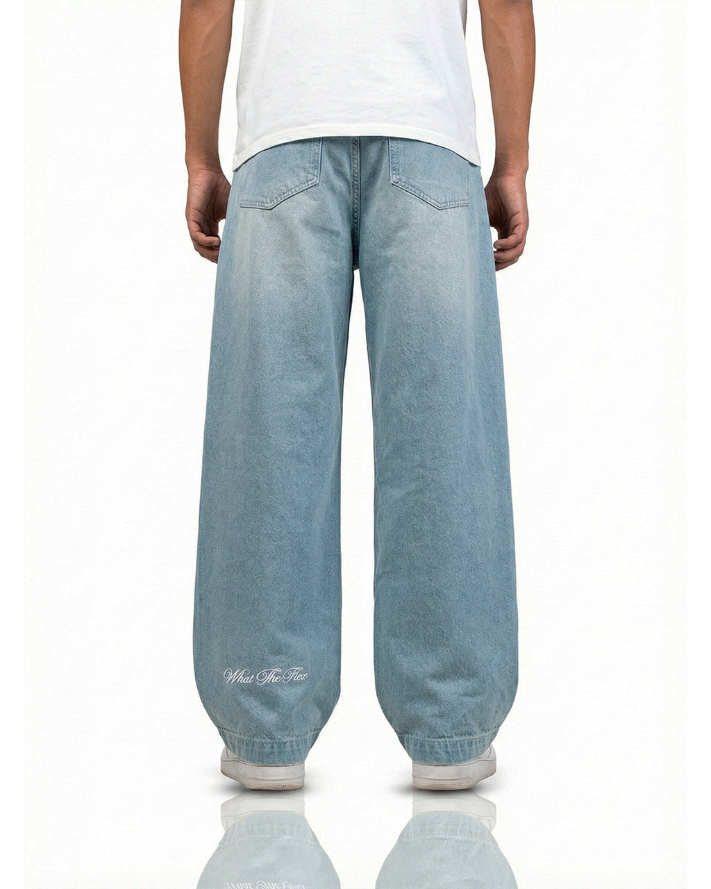 Frost Blue Baggy Denim Jeans