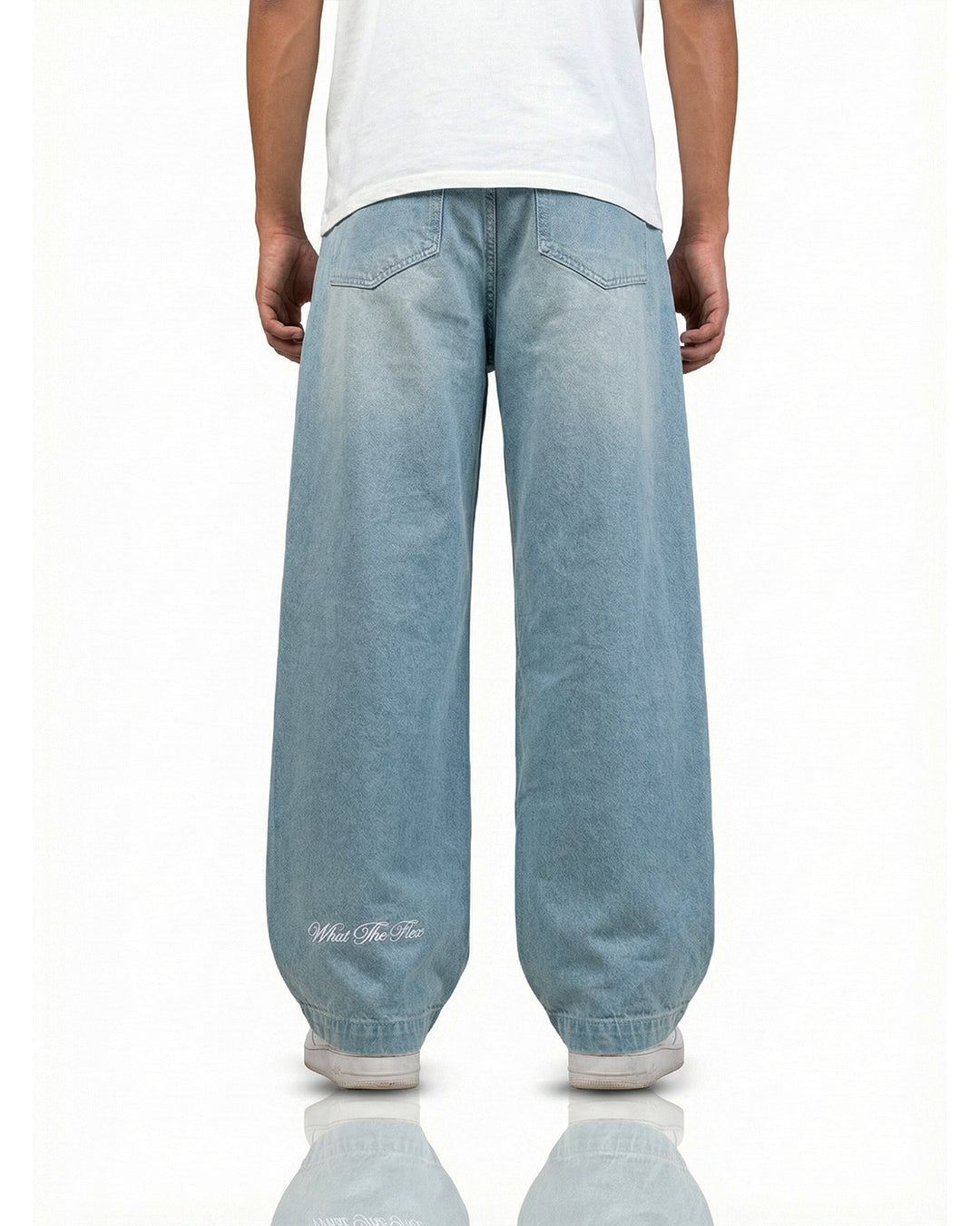 Frost Blue Baggy Denim Jeans