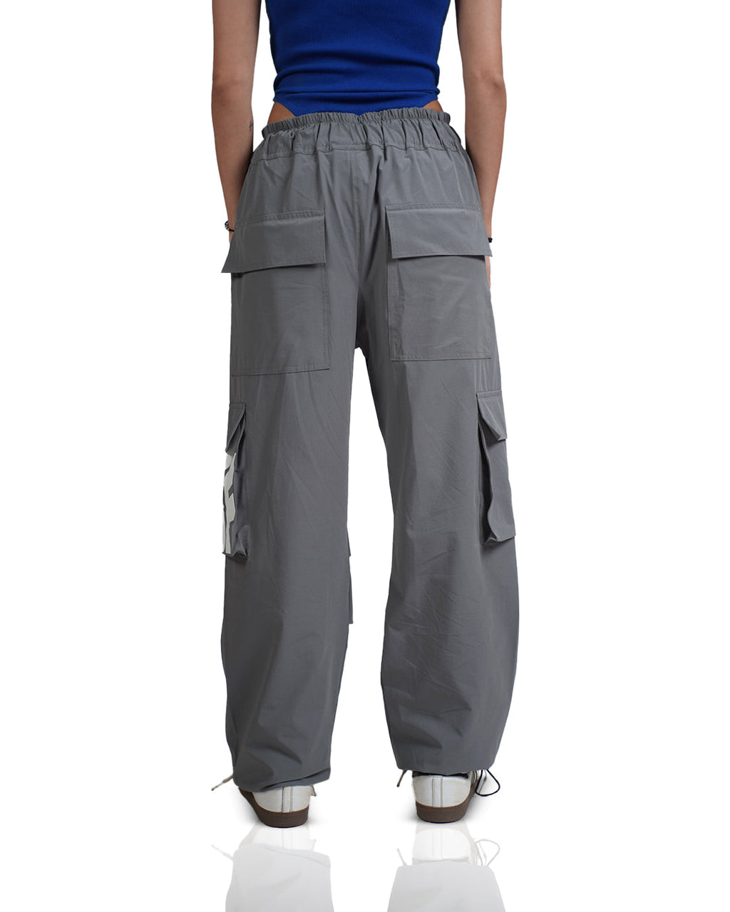 Grey Parachute Pants