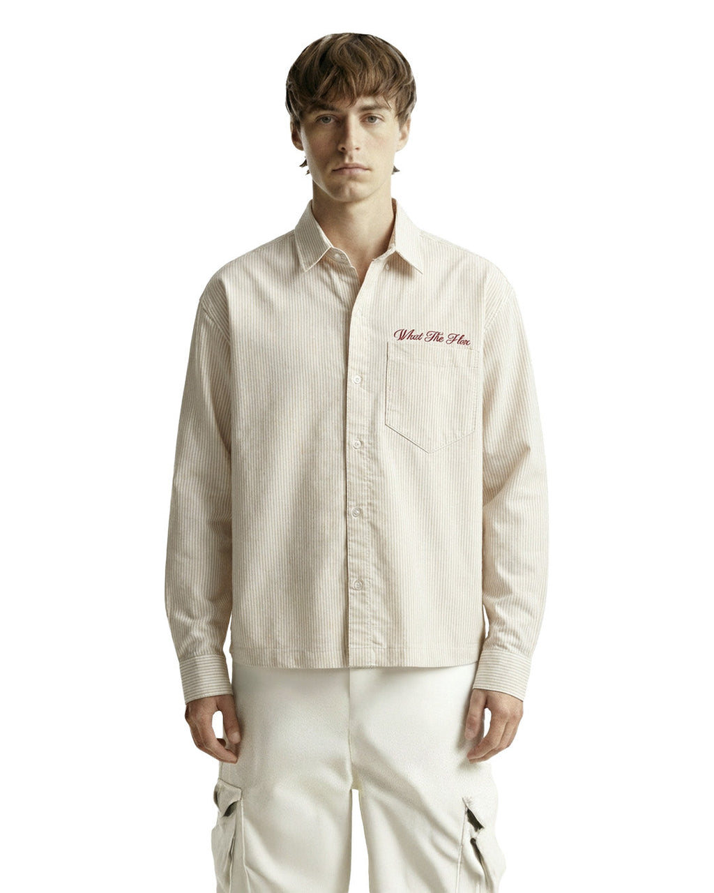 Alive Beige Striped Shirt