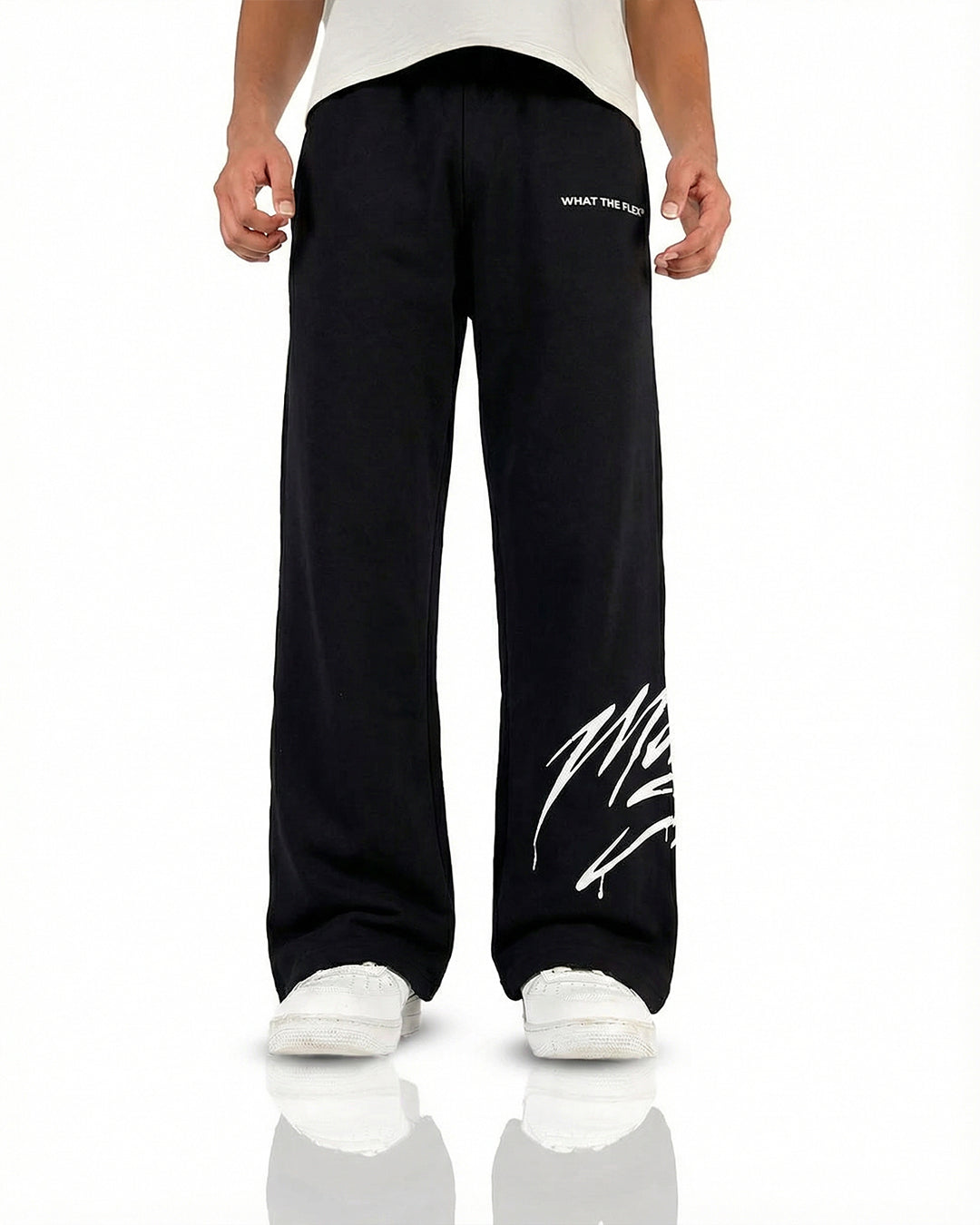 Motion Sick Black Cotton Pant