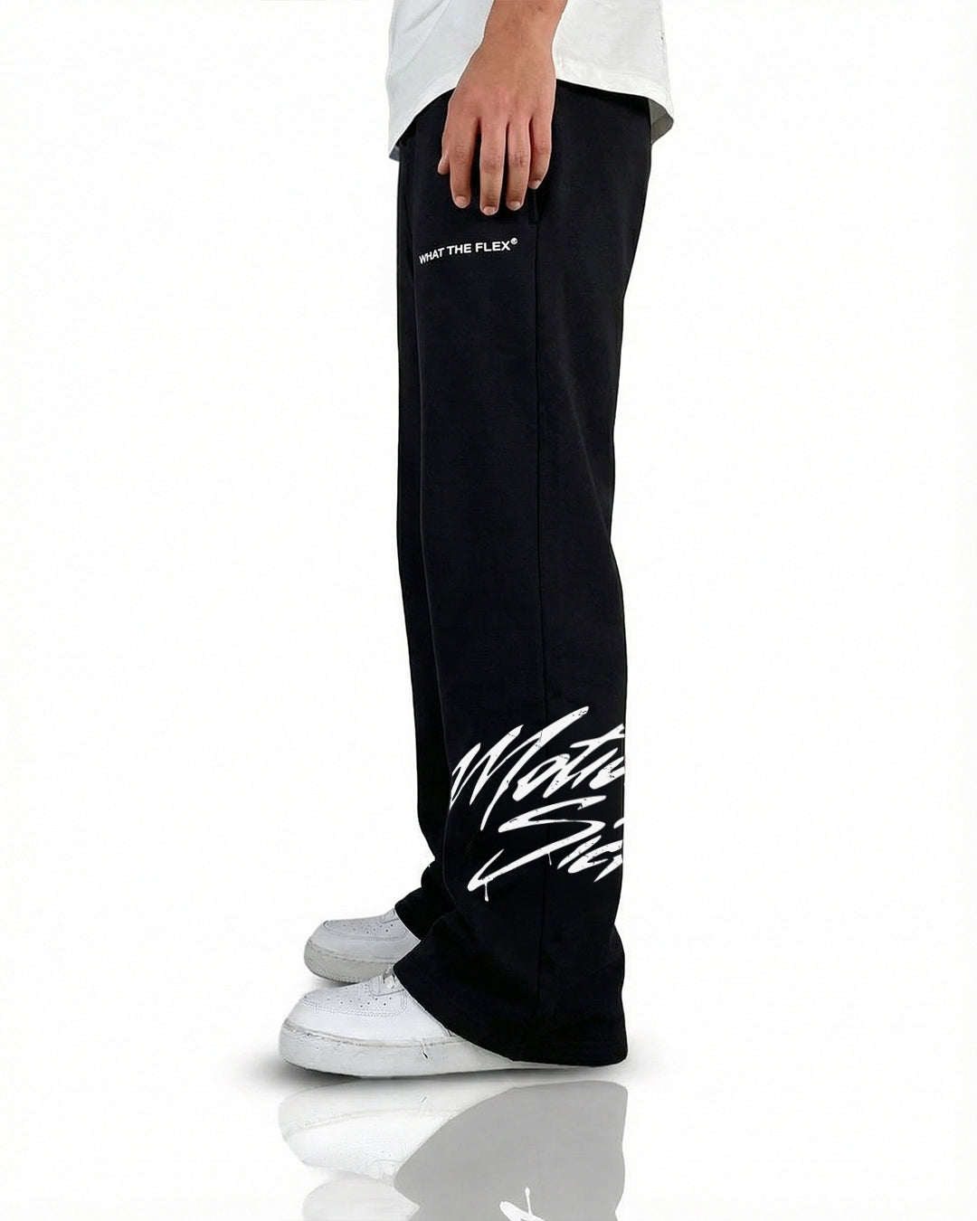 Motion Sick Black Cotton Pant