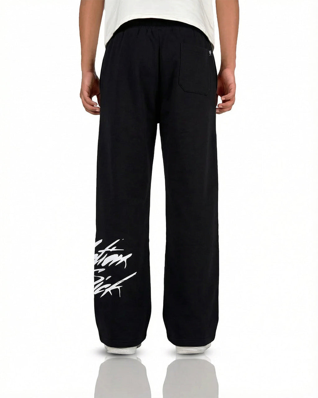 Motion Sick Black Cotton Pant