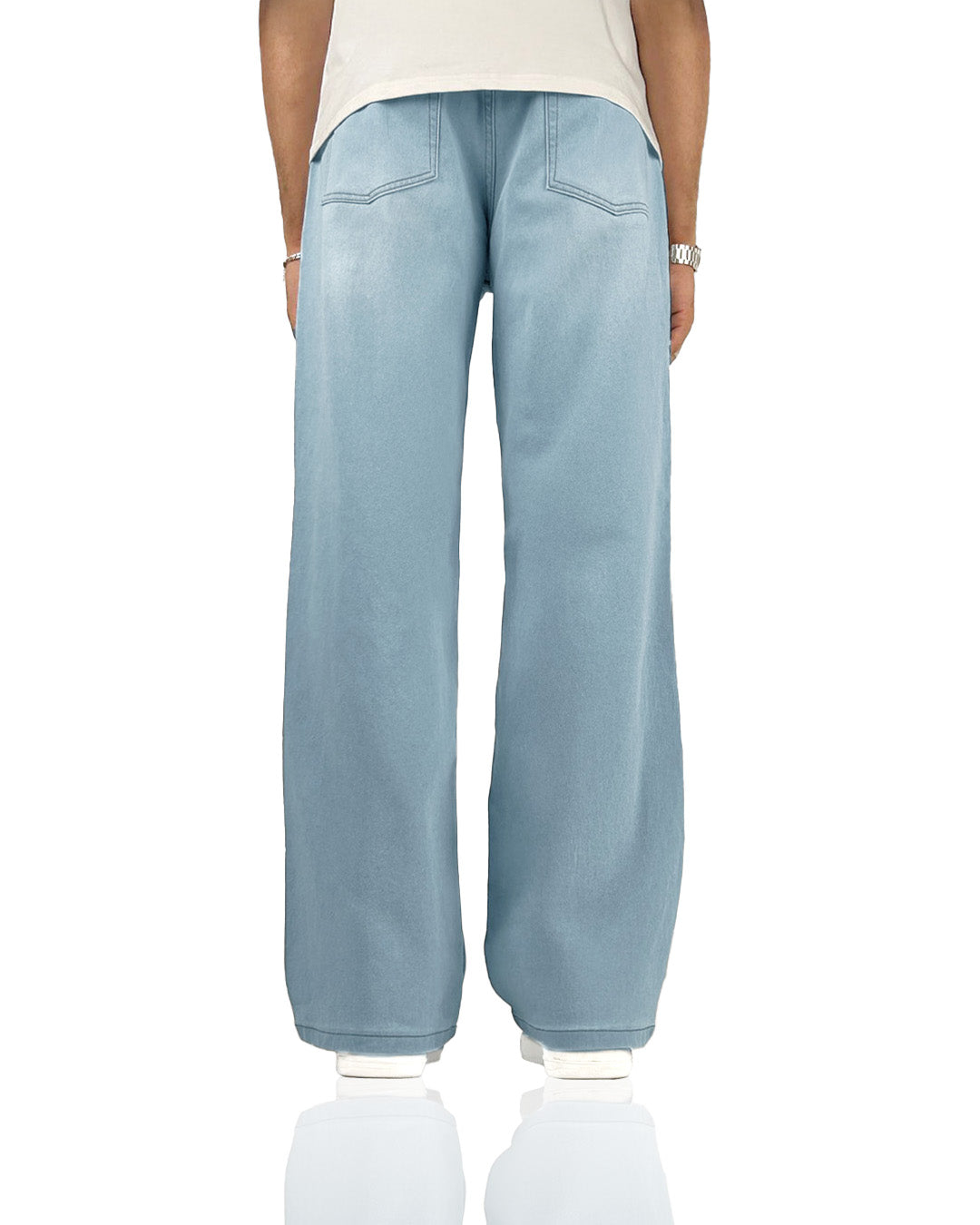 Ice Blue Straight Cut Jeans