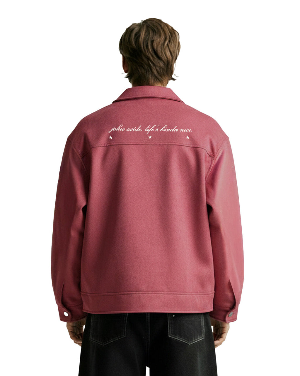 Life's Nice Coral Suede Jacket