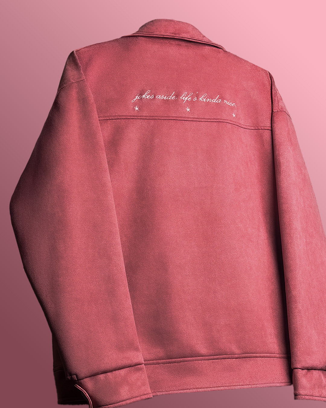 Life's Nice Coral Suede Jacket