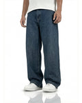 Phantom Blue Baggy Denim Jeans
