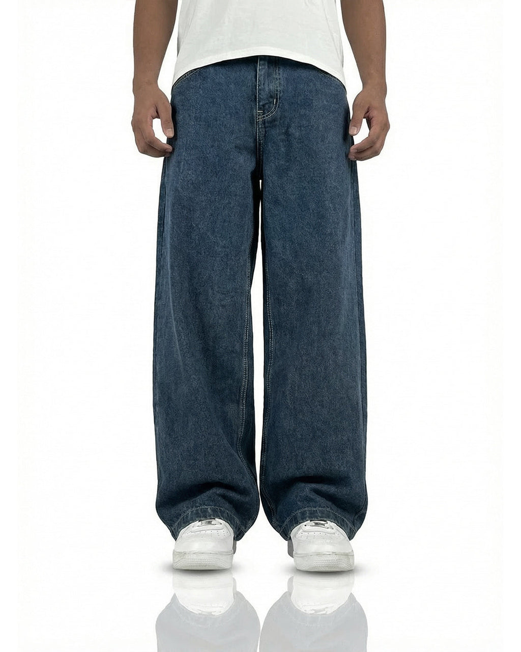 Phantom Blue Baggy Denim Jeans