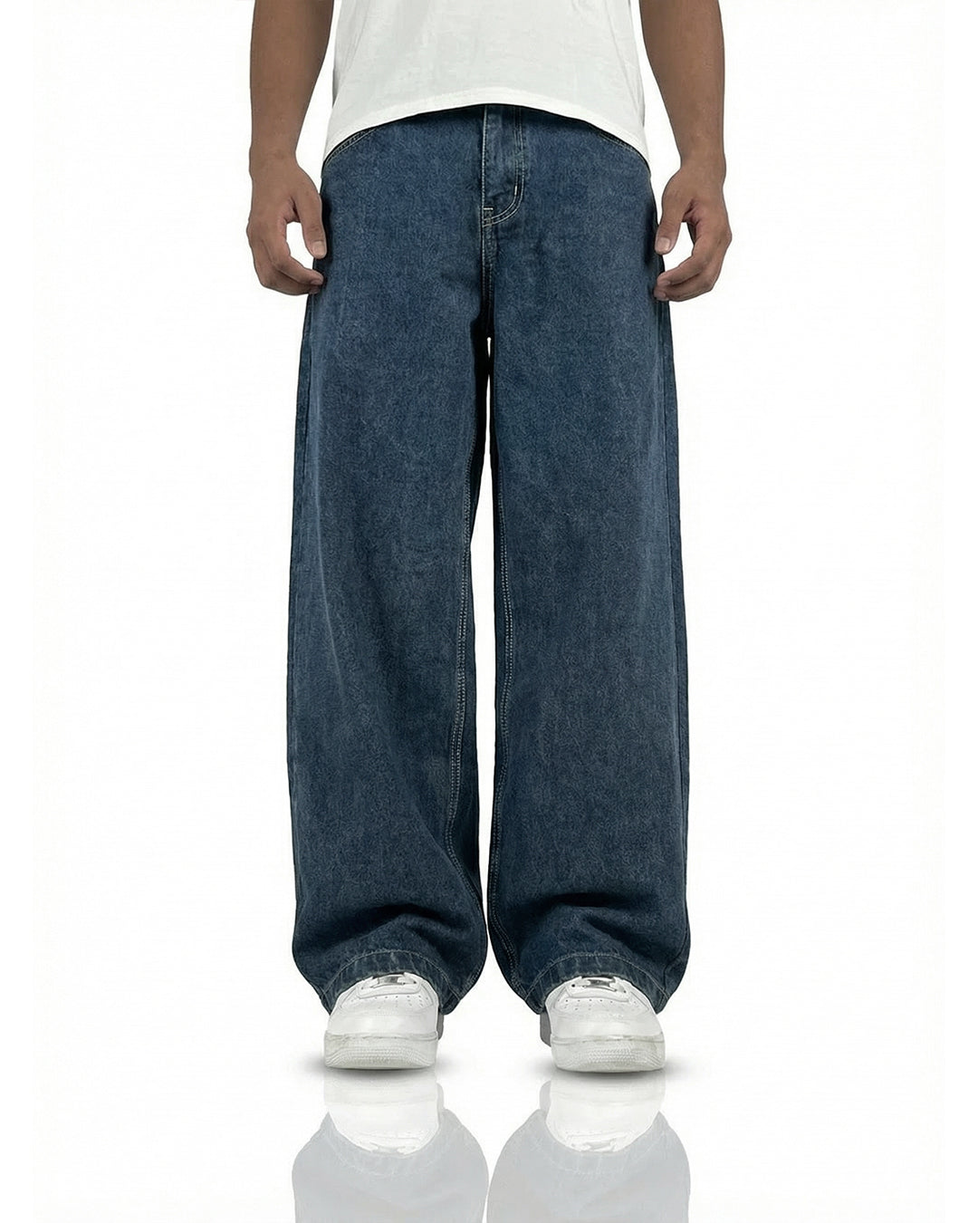 Phantom Blue Baggy Denim Jeans