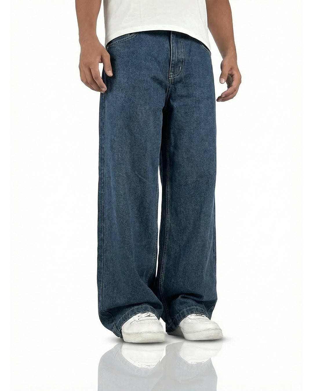 Phantom Blue Baggy Denim Jeans