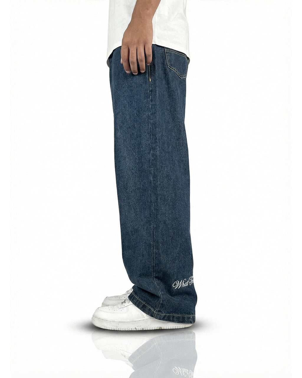 Phantom Blue Baggy Denim Jeans