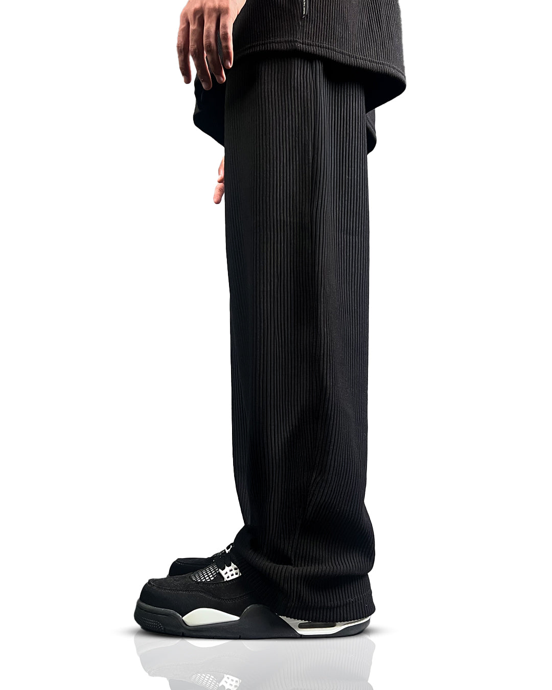Black Ribbed Pants