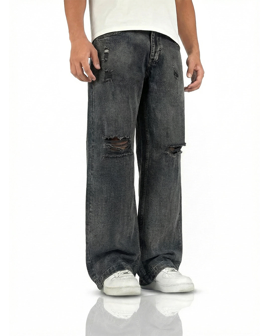 Black Rugged Jeans