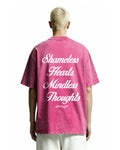Shameless Pink Acid Wash T-Shirt