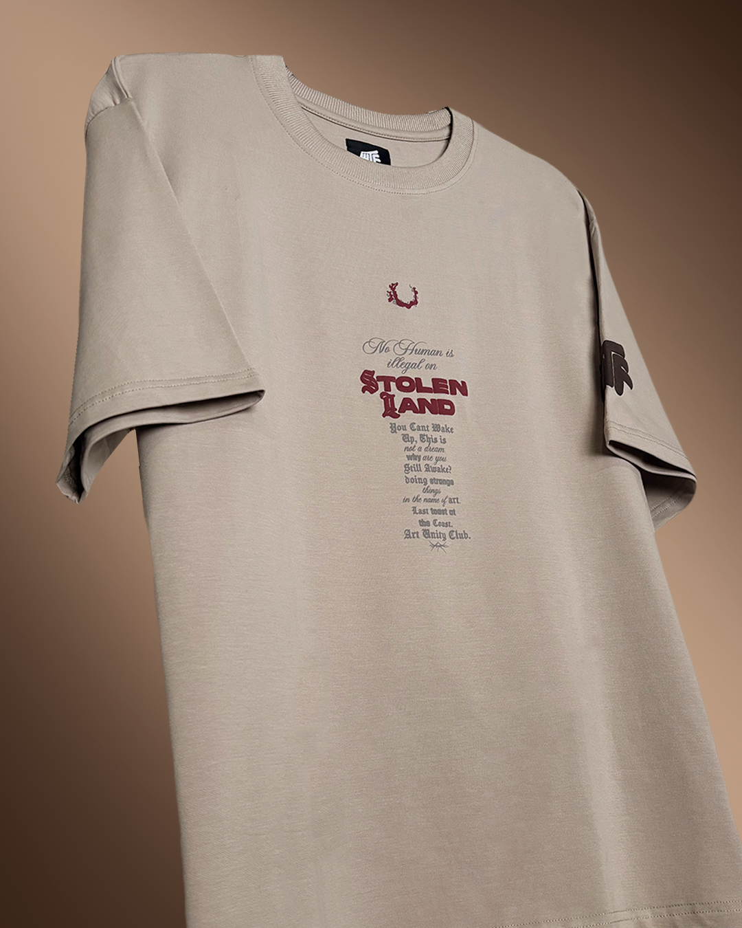 Stolen Land Beige Heavyweight T-shirt