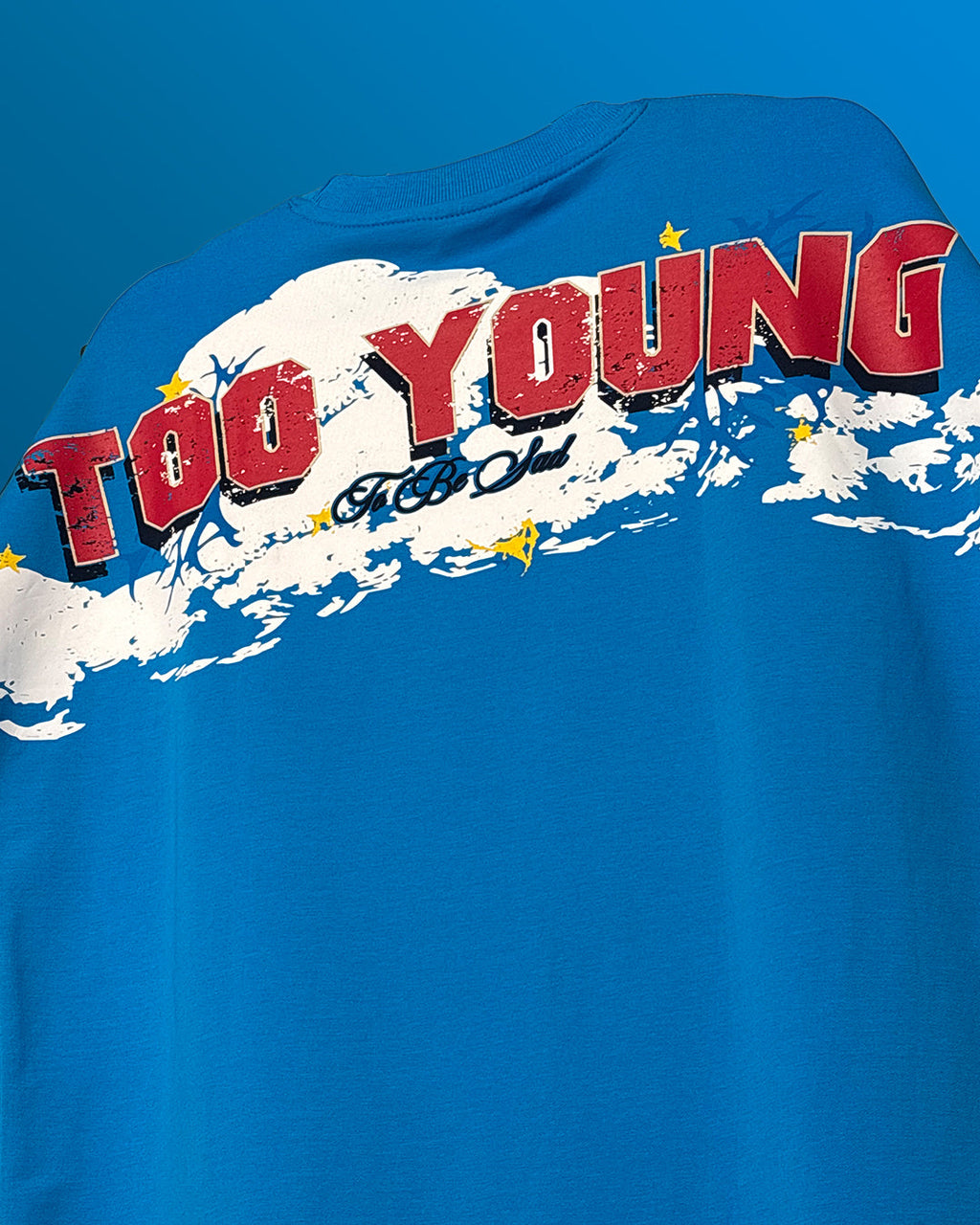Too Young Heavyweight Blue T-shirt