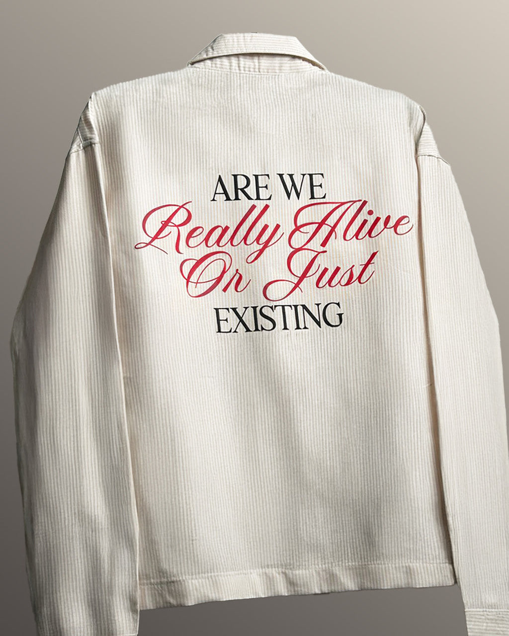 Alive Beige Striped Shirt